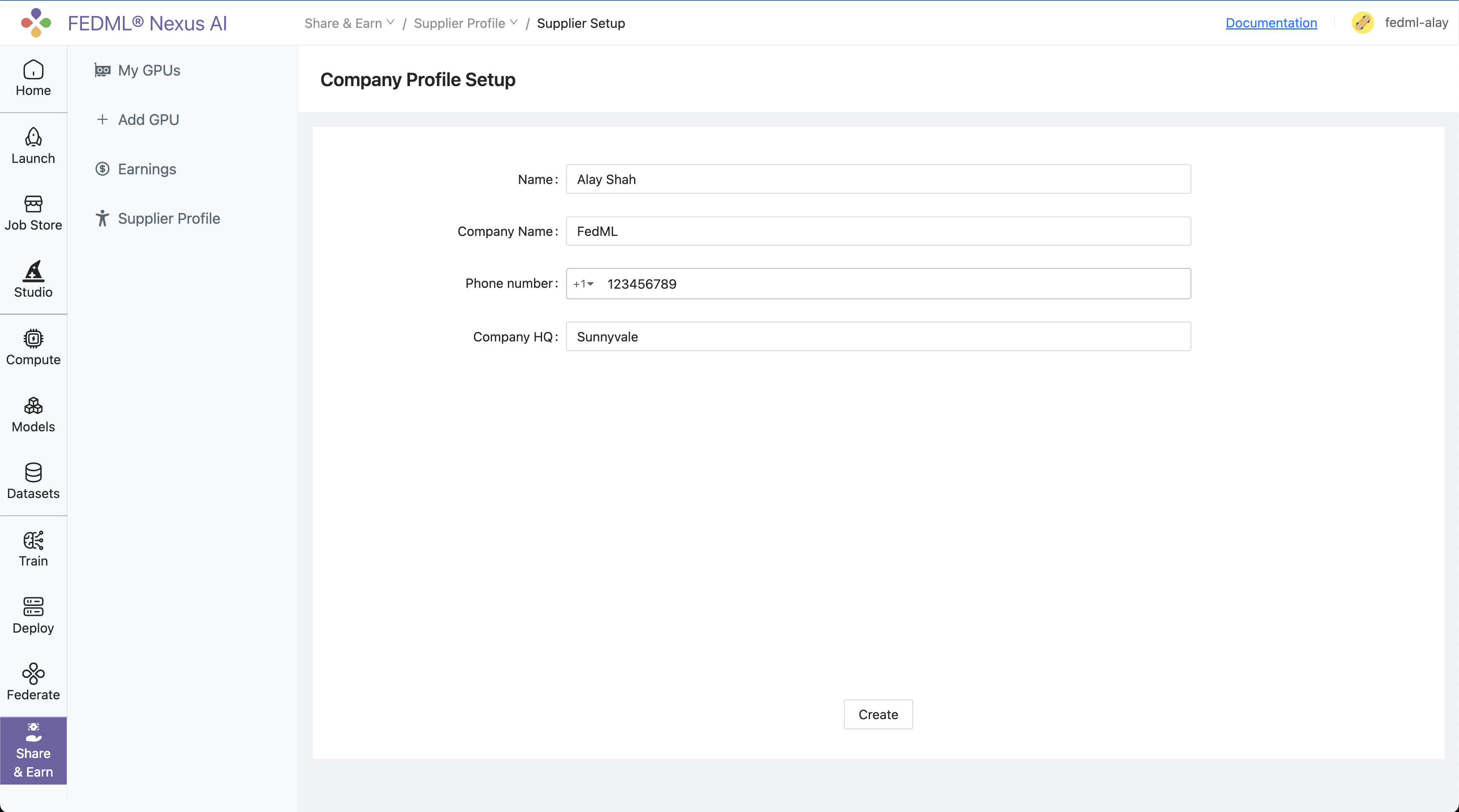 Supplier Setup
